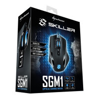 Sharkoon Skiller SGM1 Gaming Mouse kabelgebunden ergonomisch optisch 12 Tasten Black
