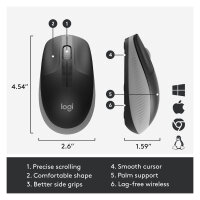 Logitech M190 optisch wireless Grey