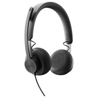 Logitech Headset Zone Wired MSFT Teams on Ear kanbelgebunden USB-C Gray