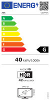 86,4cm/34 (3440x1440) AOC Pro-Line CU34P2A 21:9 1ms USB 2xHDMI DisplayPort VESA Speaker 2K UHD Black