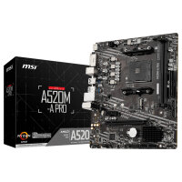 AM4 MSI A520M-A PRO mATX (M.2 Port, PCIe 3.0 x 4, NVMe...