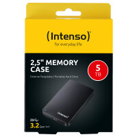 2,5 5TB Intenso Memory Case USB 3.0-3.2 Gen1 (3.1 Gen 1)...