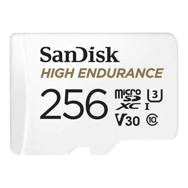 CARD 256GB Sandisk High Endurance Microsdxc 100MB/s +Adapter