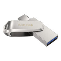 STICK 64GB USB 3.1 Sandisk Ultra Dual Drive Luxe Type-C silver