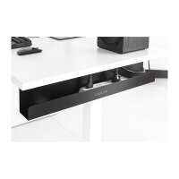 LogiLink Management Führungstablett zur Untertischmontage 600 x 76 x 114mm Schwarz