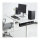 LogiLink Management Führungstablett zur Untertischmontage 600 x 76 x 114mm Schwarz