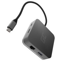 Green Cell AK61 USB-C HUB 6-Port 3xUSB 3.0  USB-C  HDMI...
