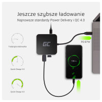 Green Cell AK61 USB-C HUB 6-Port 3xUSB 3.0  USB-C  HDMI  Gigabit LAN