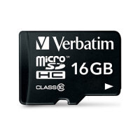 CARD 16GB Verbatim Premium MicroHC 80MB/s +Adapter