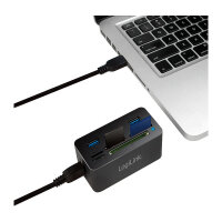 LogiLink CR0042 USB 3.0 HUB 3-Port 3x USB 3.0  All-in-One Kartenleser
