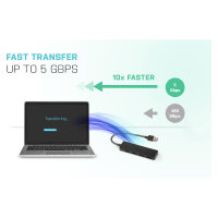 USB3.0 HUB 4Port SuperSpeed passiv i-Tec Black