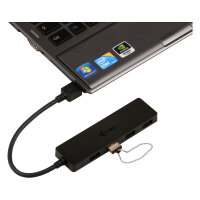 USB3.0 HUB 4Port SuperSpeed passiv i-Tec Black