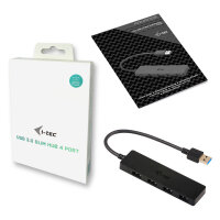 USB3.0 HUB 4Port SuperSpeed passiv i-Tec Black