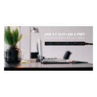 USB3.0 HUB 4Port SuperSpeed passiv i-Tec Black