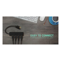 USB3.0 HUB 4Port SuperSpeed passiv i-Tec Black