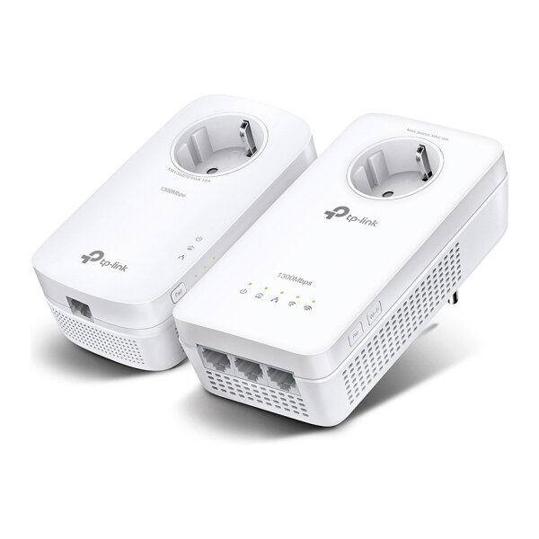 INTD TP-LINK Powerline TL-WPA8631P Kit AV1300-AC1200-Gigabit-WLAN-Powerline-KIT mit Steckdose