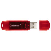 STICK 128GB USB 2.0 Intenso 3502491 Rainbow Line Red