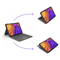 Logitech Slim Folio Bluetooth Tastatur und Schutzhülle gray - für für Apple 10.9" iPad Air (4. Generation)