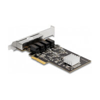 Delock PCI Express x4 Netzwerkkarte Gigabit LAN 4 x RJ45...