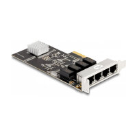 Delock PCI Express x4 Netzwerkkarte Gigabit LAN 4 x RJ45 RTL8111