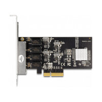 Delock PCI Express x4 Netzwerkkarte Gigabit LAN 4 x RJ45 RTL8111