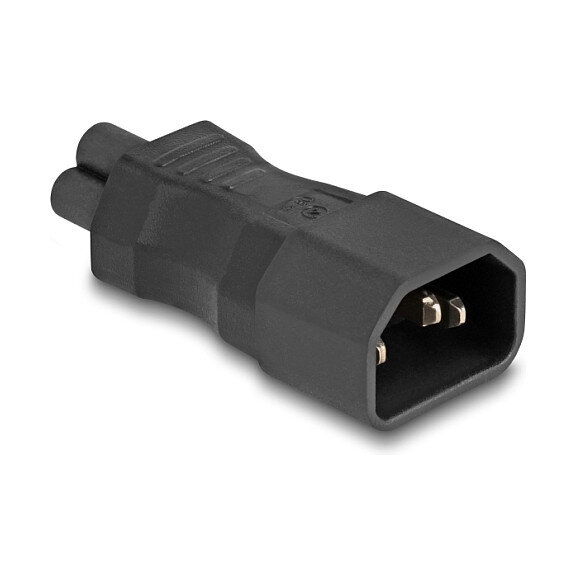 Delock Netzadapter IEC 60320 - C14 auf C5, Stecker / Buchse, 2,5 A, gerade
