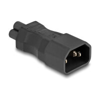 Delock Netzadapter IEC 60320 - C14 auf C5, Stecker / Buchse, 2,5 A, gerade