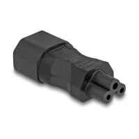 Delock Netzadapter IEC 60320 - C14 auf C5, Stecker / Buchse, 2,5 A, gerade