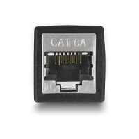 Delock Adapter RJ45 Buchse zu RJ45 Buchse Cat.6A schwarz