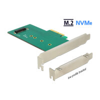 Delock PCI Express x4 Karte > 1 x intern NVMe M.2 Key M 110 mm - Low Profile Form Faktor