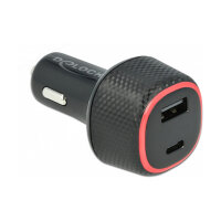 Delock Kfz Ladeadapter USB Type-C™ PD 3.0 und USB Typ-A mit 63 W