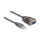 Delock Adapter USB 2.0 Typ-A zu 1 x Seriell RS-232 D-Sub 9 Pin Stecker mit Muttern mit 3 x LED 1 m