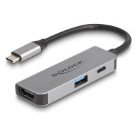 Delock USB Type-C™ Adapter zu HDMI 4K 60 Hz mit USB...