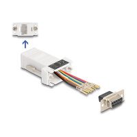 Delock D-Sub 9 Pin Buchse zu RJ45 Buchse Montagesatz...