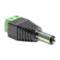 Delock Adapter DC 5,5 x 2,5 mm Stecker > Terminalblock...