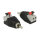 Delock Adapter Cinchstecker > Terminalblock mit Drucktasten 2 Pin