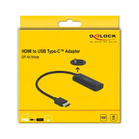 Delock Adapter HDMI-A Stecker zu USB Type-C™ Buchse (DP Alt Mode) 4K 60 Hz