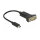 Delock Adapter USB Type-C™ zu 1 x Seriell RS-232 D-Sub 9 Pin Stecker mit Muttern 0,25 m
