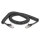 Delock RJ45 Spiralkabel Stecker zu Stecker Cat.5e 2 m schwarz