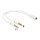 Delock Headset Adapter 1 x 3,5 mm 4 Pin Klinkenbuchse > 2 x 3,5 mm 3 Pin Klinkenstecker (iPhone)