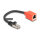 Delock RJ45 Geräteschutz Adapter Cat.6A S/FTP 20 cm (Break Away Adapter)