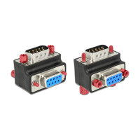 Delock D-Sub 9 Pin Stecker > Buchse 90° gewinkelt...