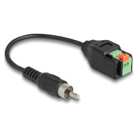 Delock Kabel Cinch Stecker zu Terminalblock Adapter mit...