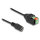 Delock DC 5,5 x 2,1 mm Buchse zu 2 Pin Terminalblock Adapter mit Drucktaster 15 cm