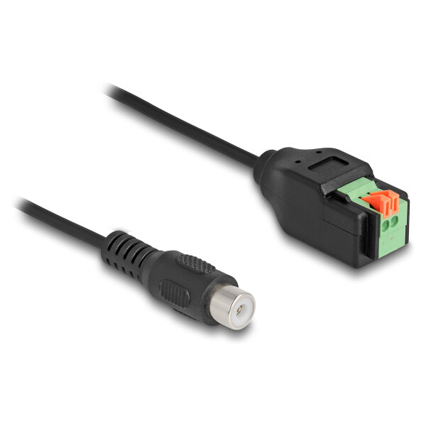 Delock Kabel Cinch Buchse zu Terminalblock Adapter mit Drucktaster 15 cm