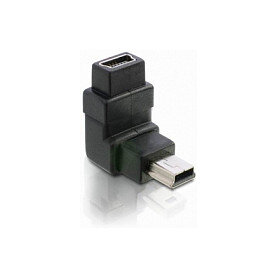 Delock Adapter USB-B mini 5 Pin Stecker zu Buchse 90°gewinkelt