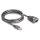 Delock Adapter USB 2.0 Typ-A zu 1 x Seriell RS-232 D-Sub 9 Pin Stecker mit Muttern mit 3 x LED 3 m