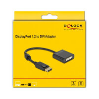 Delock Adapter DisplayPort 1.2 Stecker zu DVI Buchse 4K...