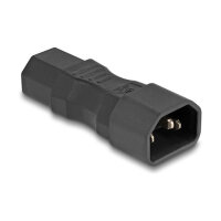 Delock Netzadapter IEC 60320 - C14 auf C13, Stecker / Buchse, 10 A, gerade