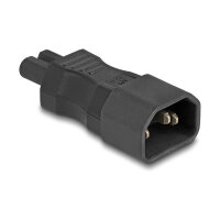 Delock Netzadapter IEC 60320 - C14 auf C7, Stecker / Buchse, 2,5 A, gerade